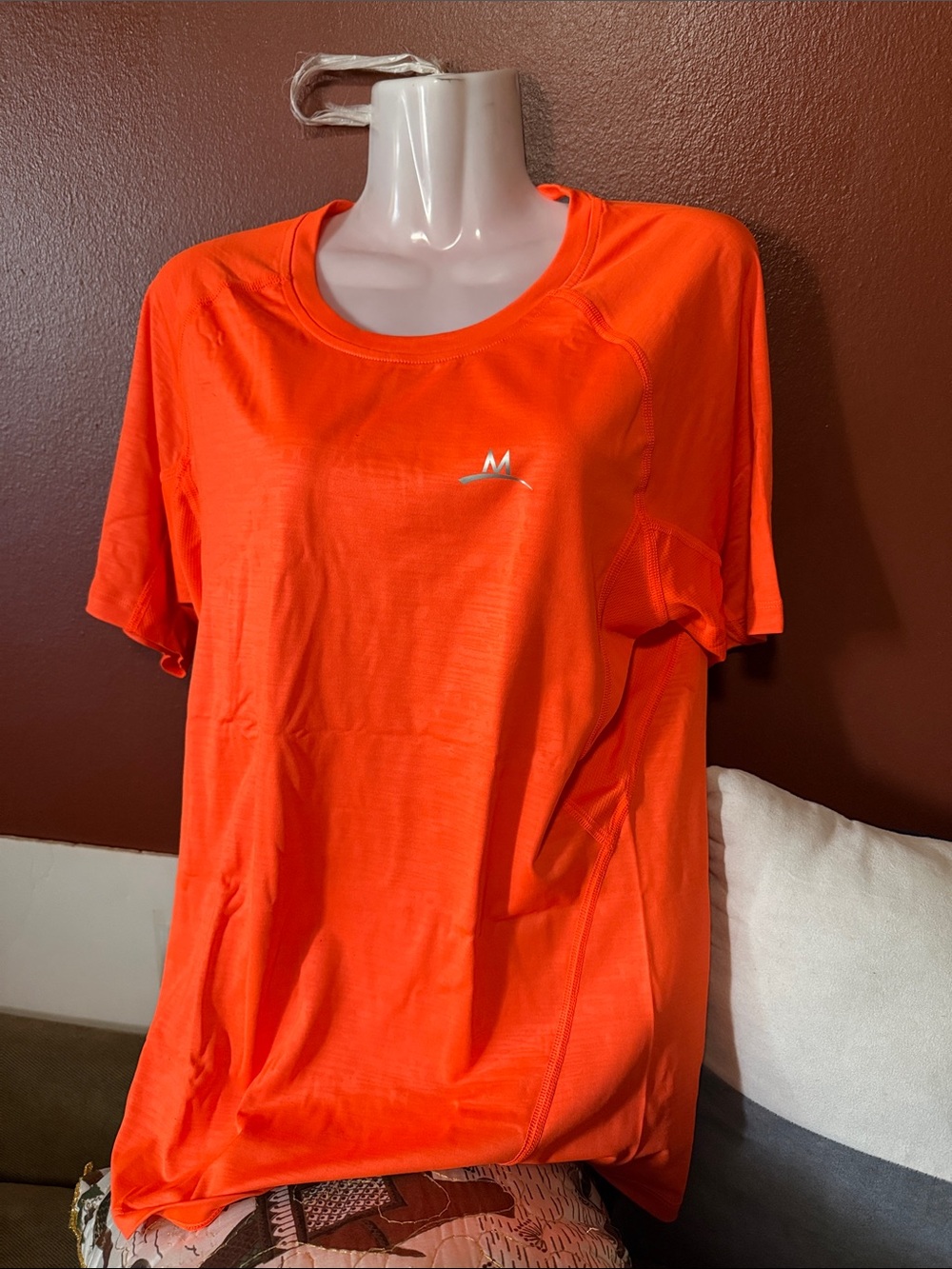 Men's Bright Orange Performance Tee